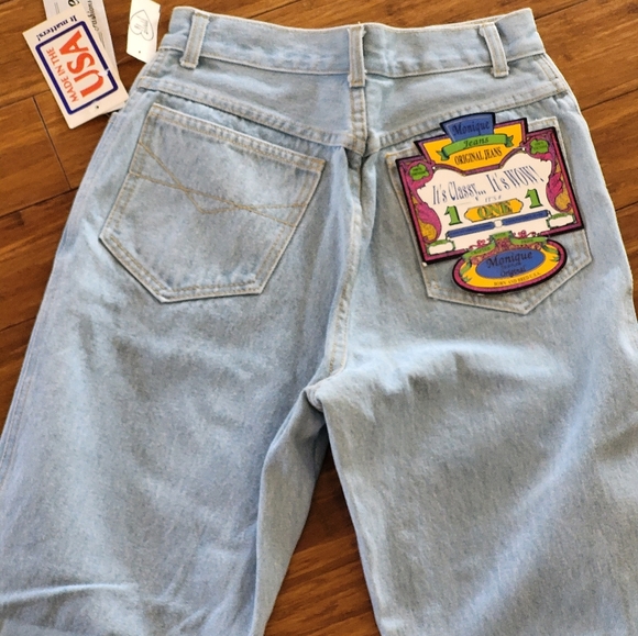 Monique vintage 90s high-waisted straight leg jeans size 12 - Picture 2 of 8